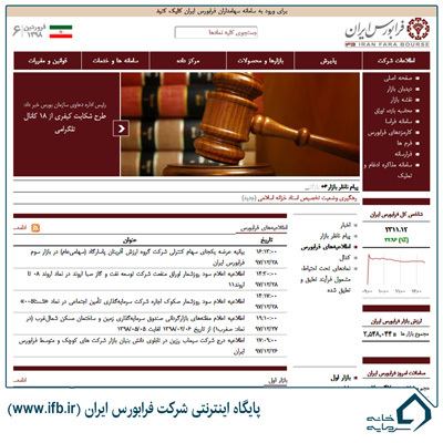 سایت شرکت فرابورس ایران